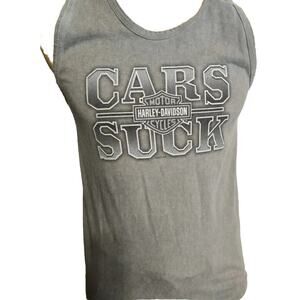Harley Davidson “Big Swamp - Opelika Alabama” Tank Style -Gray Shirt Sz Medium